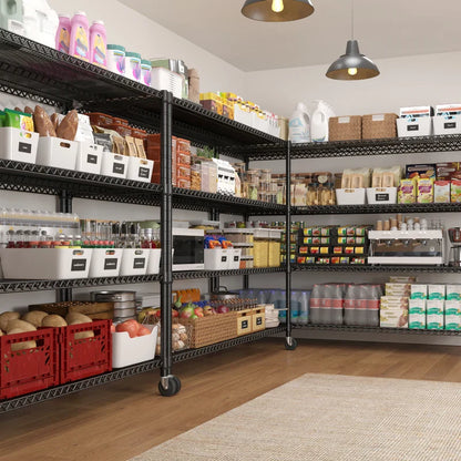 60” W Wire Shelving Units, 2399lbs Adjustable Steel Shelving Racks, Storage Shelves for Pantry Kitchen Commercial