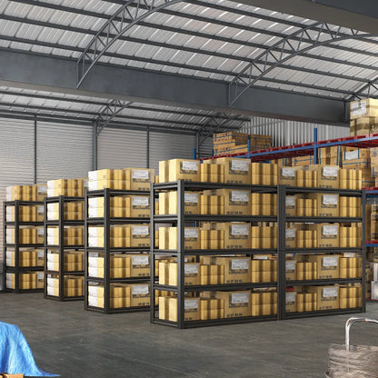 5 Tier 72"H Garage Shelving,Adjustable Steel Storage Shelves 2600lbs for Warehouse,Basement,Garage,Industrial