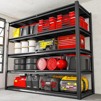78"H Storage Shelves 3100LBS Garage Shelving Heavy Duty Adjustable Metal Shelves Unit for Storage Rack
