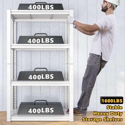 27.6"W  kitchen Rack Shelf 1600 lbs for Pantry Storage Metal Shelving Unit