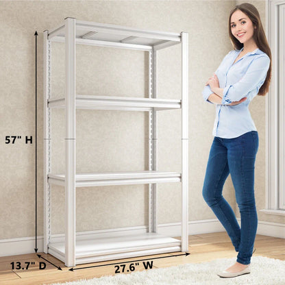 27.6"W  kitchen Rack Shelf 1600 lbs for Pantry Storage Metal Shelving Unit
