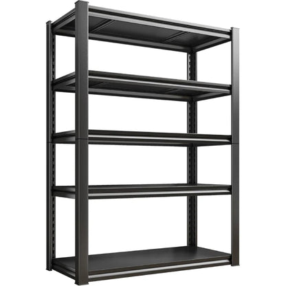 2 Packs 31.5"W  Heavy Duty Storage Shelves, 5-Tier 2000 Lbs Adjustable Metal Shelving Units for Garage, Basement, Warehouse, Pantry