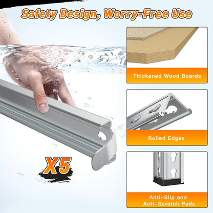 Industrial Shleving Units, 2500lbs Heavy Duty Garage Shelves, Metal Storage Rack for Basement Warehouse Commercial, Galvanized