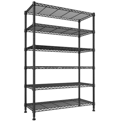 Tall Wire Shelving Units，Adjustable Outdoor Metal Shelves, Storage Shelves for Kitchen Pantry Dorm