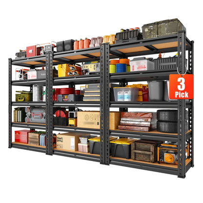 Storage Shelves Load 2020lbs, 5-Tier Adjustable Metal Shelving Units, Shelving Rack for Closet Kitchen Pantry