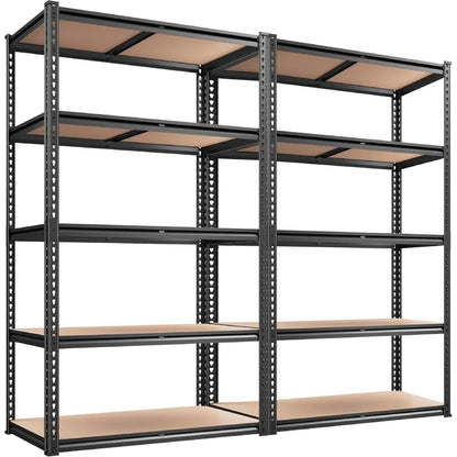 5-Tier Boltless Shelving Units, 2020 lbs Adjustable Steel Garage Shelving Racks for Basement Kitchen Closet