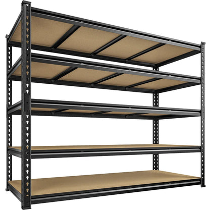 59.8”W Boltless Shelving Units, 6-Tier Heavy Duty Steel Garage Shelf Load 3000lbs, Commercial Shelving Rack for Pantry Kitchen Basement