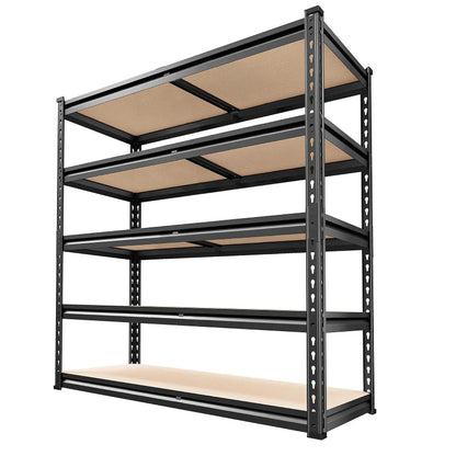 40"W x 20"D Freestanding Garage Shelving, 2,500lbs Heavy Duty Steel Shelves, Adjustable Commercial Shelving Racks for Basement Pantry Kitchen