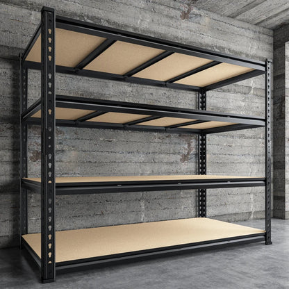 55"W Boltless Shelving Units, 6-Tier Heavy Duty Freestanding Garage Shelves Load 3060lbs, Steel Storage Racks for Pantry Basement Commercial