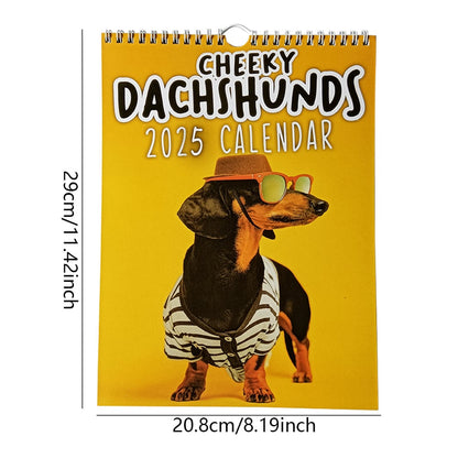 Cheeky Dachshunds - 2025 Wall Calendar