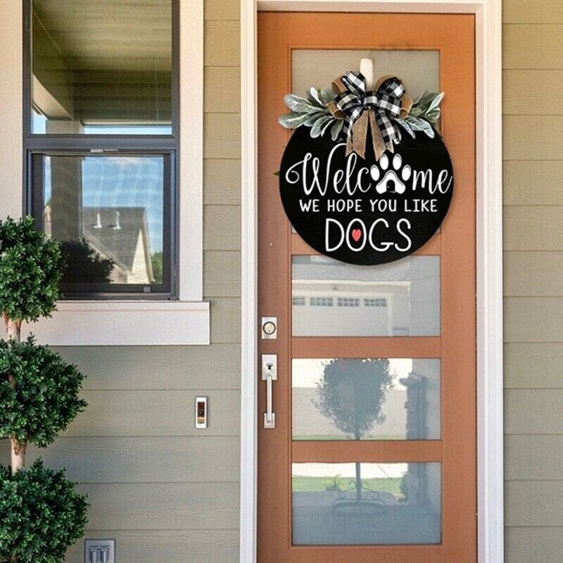 【🔥Big Sale🔥】🐕We Hope You Like Dogs, Welcome Wreath Sign