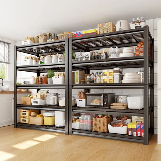 2 Packs 72" H 2500LBS Storage Shelves  5-tier  Adjustable Shelving Units for  Basement  kitchen Garage Pantry