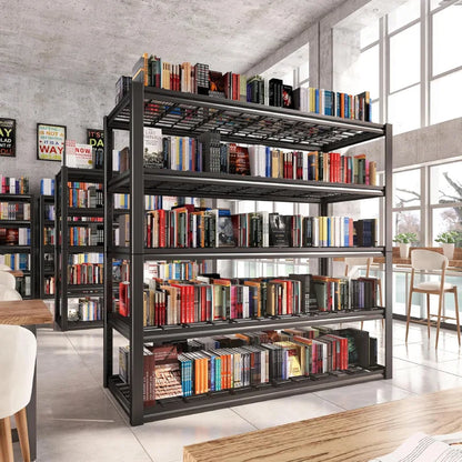 5 Tier 48"W x 72.2"H Storage Shelves for Basement 2500LBS Metal Shelving Unit  for Garage, Warehouse, Industrial, basement