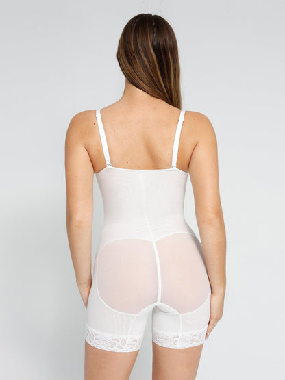 【🔥Big Sale🔥】【80% off for a limited time】Shapewear Lace Deep-V Neck Bodysuits or Faux Leather Skirts