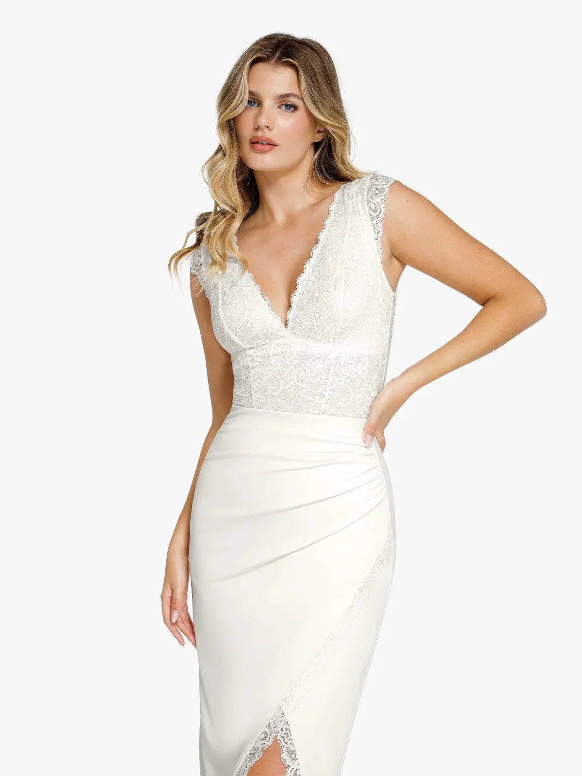 【🔥Big Sale🔥】【80% off for a limited time】Shapewear Sculpting Lace Bodysuit or Midi Skirt or Shrug