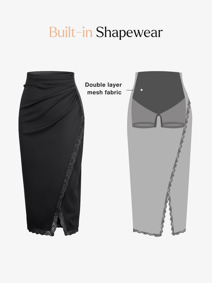 【🔥Big Sale🔥】【80% off for a limited time】Shapewear Sculpting Lace Bodysuit or Midi Skirt or Shrug