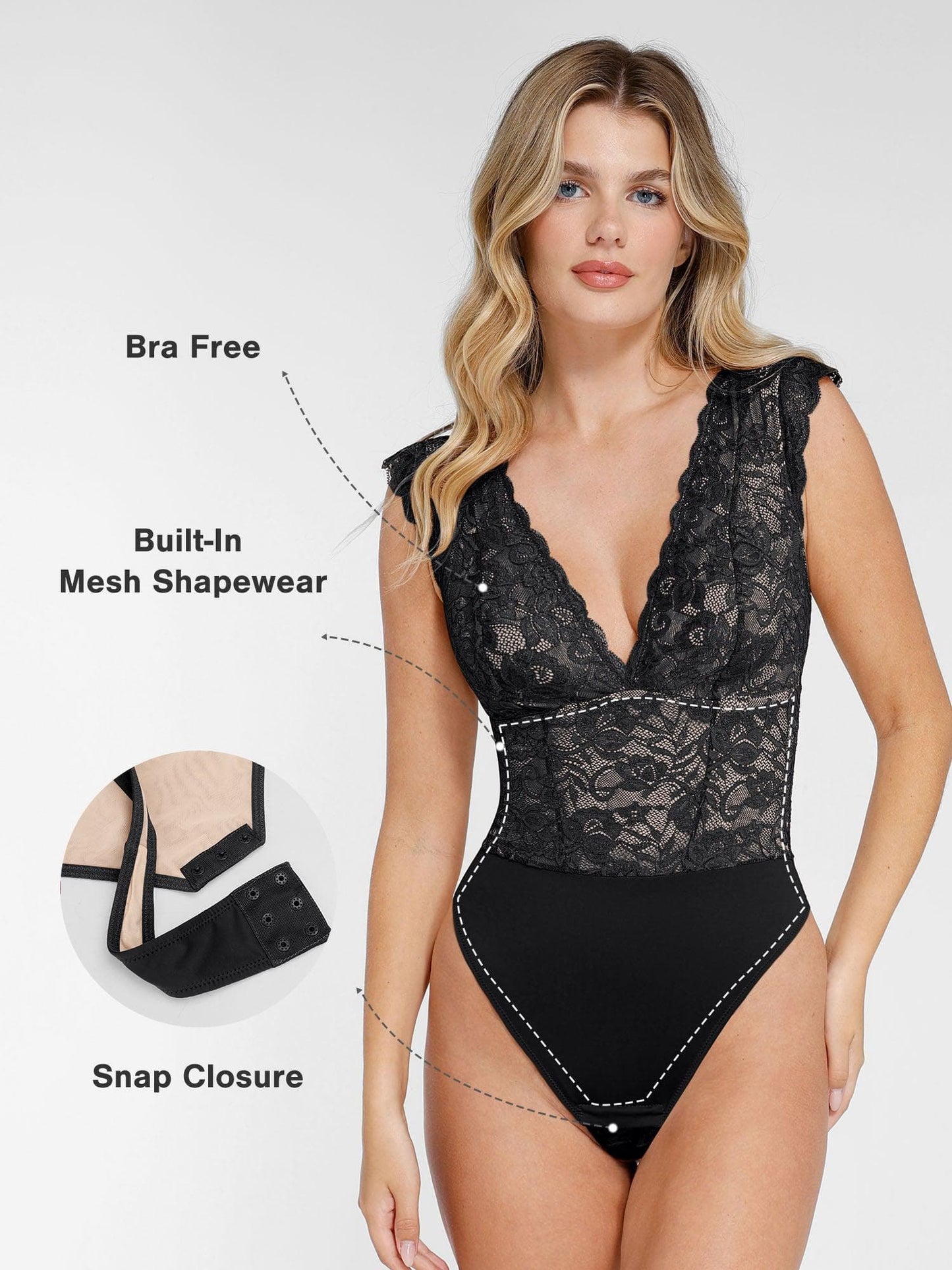 【🔥Big Sale🔥】【80% off for a limited time】Shapewear Sculpting Lace Bodysuit or Midi Skirt or Shrug