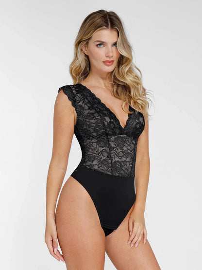 【🔥Big Sale🔥】【80% off for a limited time】Shapewear Sculpting Lace Bodysuit or Midi Skirt or Shrug