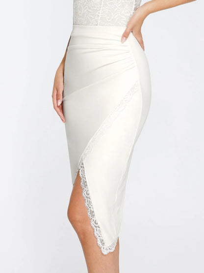 【🔥Big Sale🔥】【80% off for a limited time】Shapewear Sculpting Lace Bodysuit or Midi Skirt or Shrug