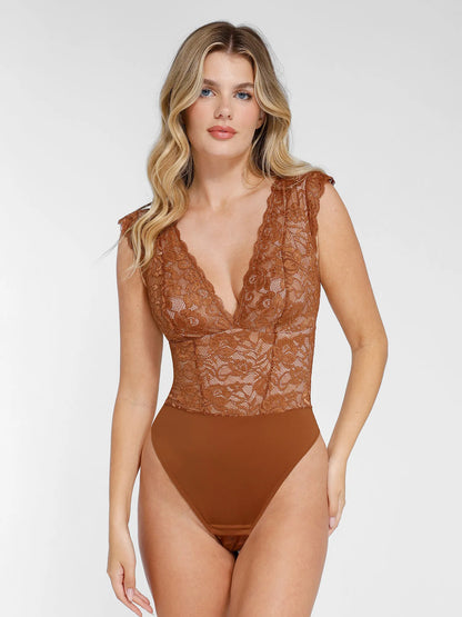 【🔥Big Sale🔥】【80% off for a limited time】Shapewear Sculpting Lace Bodysuit or Midi Skirt or Shrug