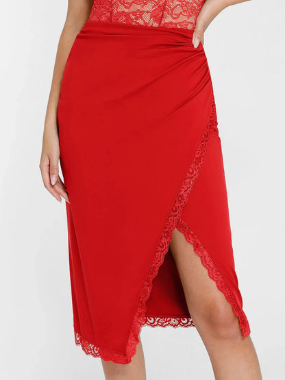 【🔥Big Sale🔥】【80% off for a limited time】Shapewear Sculpting Lace Bodysuit or Midi Skirt or Shrug